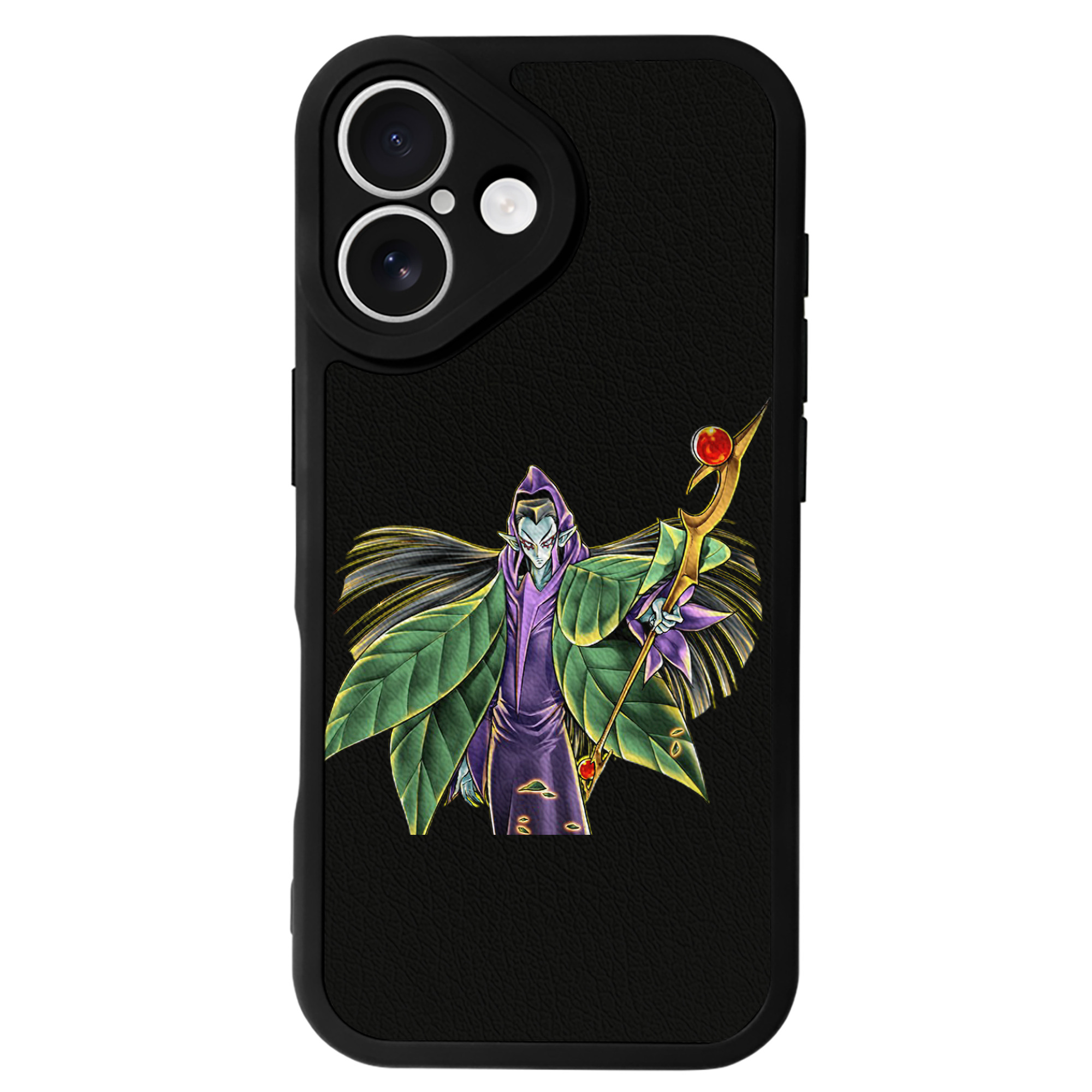 （画像用） 遊☆戯☆王 Yu-Gi-Oh! 【iPhone 16シリーズ対応】シリコンスマホケース（レザー調） 材質：シリコン